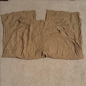 Tan Wide-Leg Pants